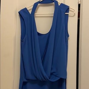 Bcbg blue tank top